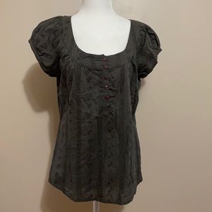 Cotton Gray short sleeve top